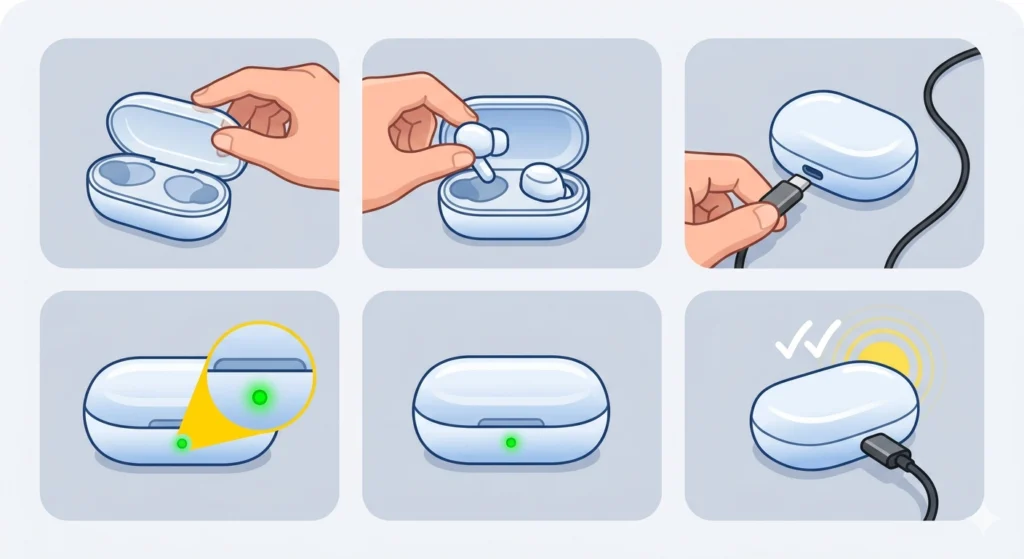 Charge the Earbuds Before First Use