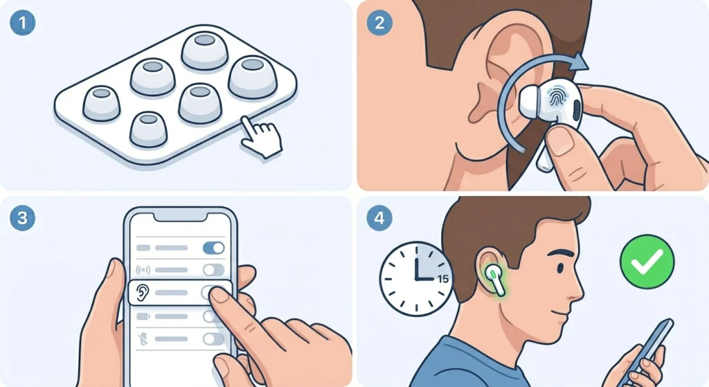 Check and Adjust Ear Fit