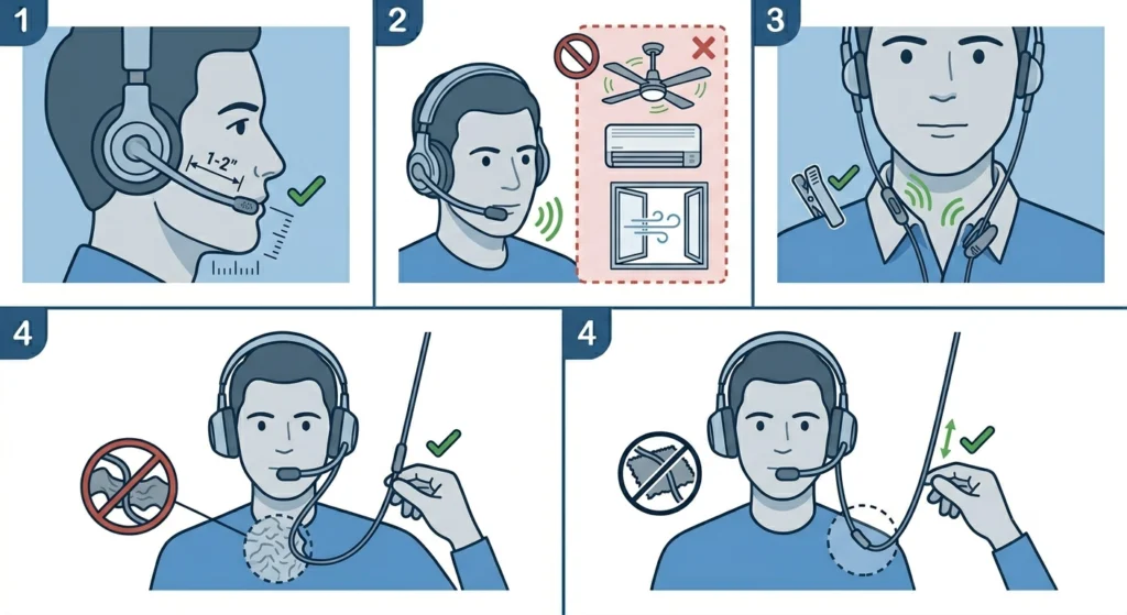 Check and Adjust Physical Mic Placement