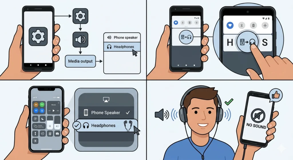 Check the Audio Output Setting