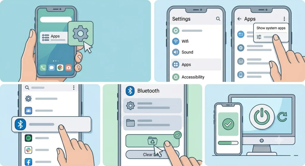 Clear Bluetooth Cache (Android)