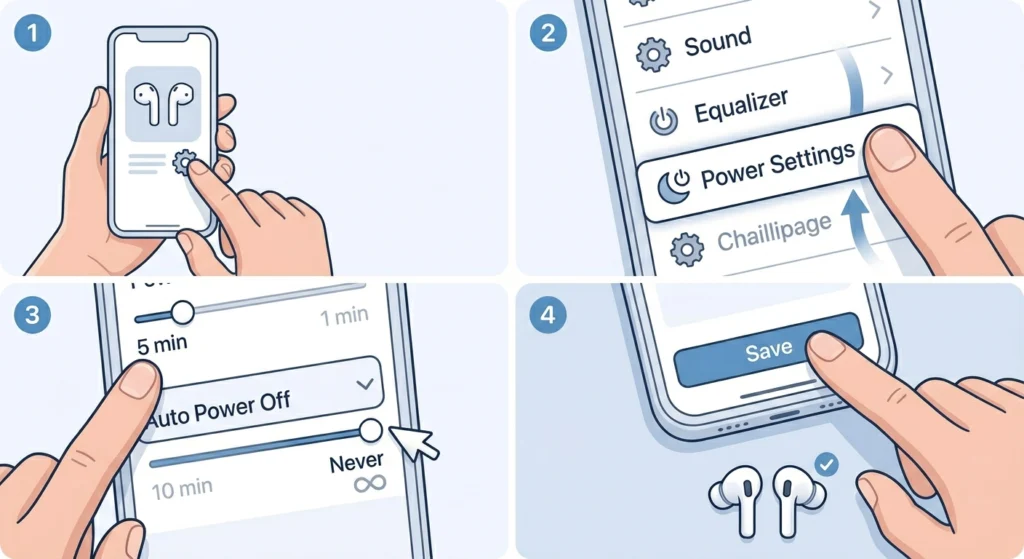 Disable Auto-Off or Power Saving Mode