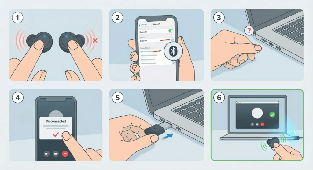 Earbuds Connect but Call Control Buttons Do Not Work