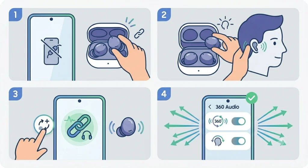 Earbuds Not Showing as Connected in the App