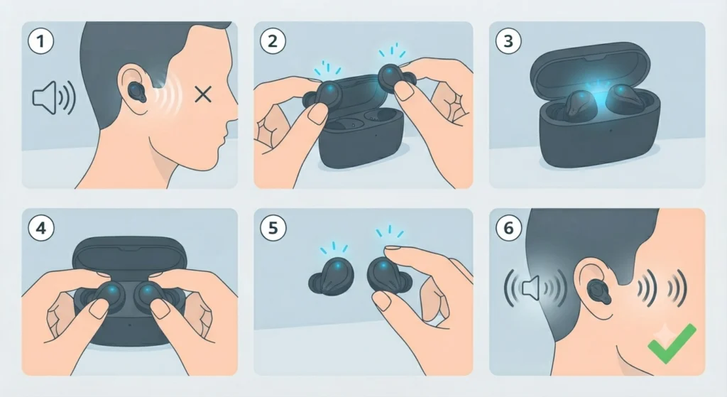Earbuds Pair but Audio Plays in Mono or Sounds Unbalanced