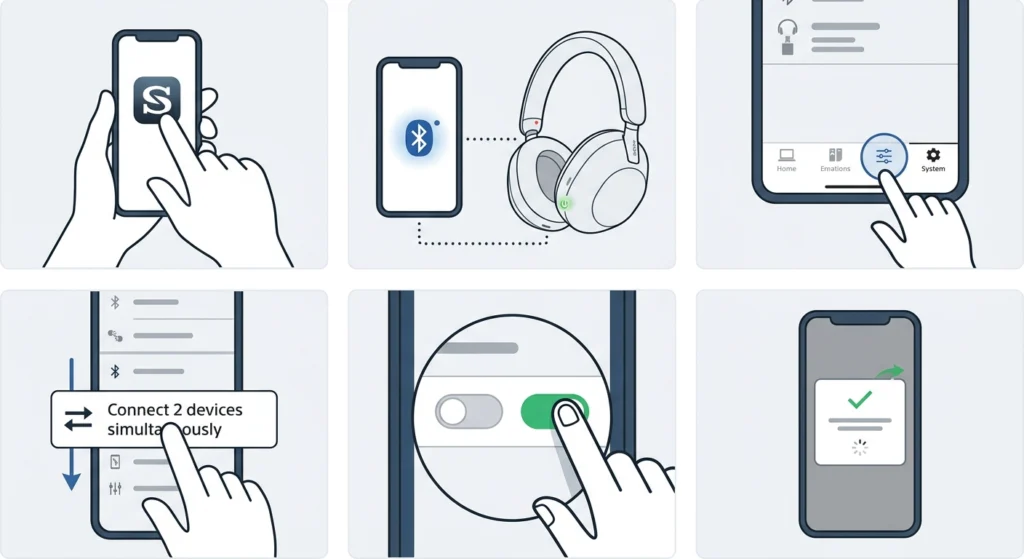 Enable Multipoint Connection via the App