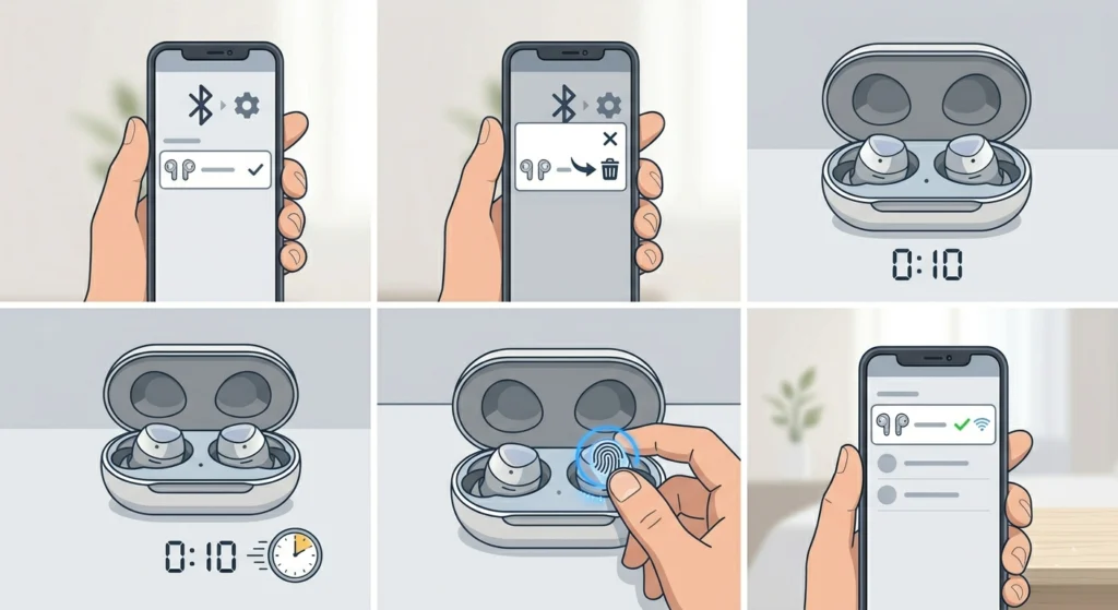 Forget the Device and Re-Pair from Scratch