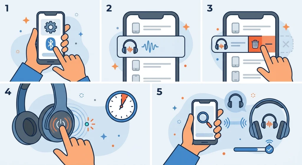 Forget the Device and Re-Pair from Scratch