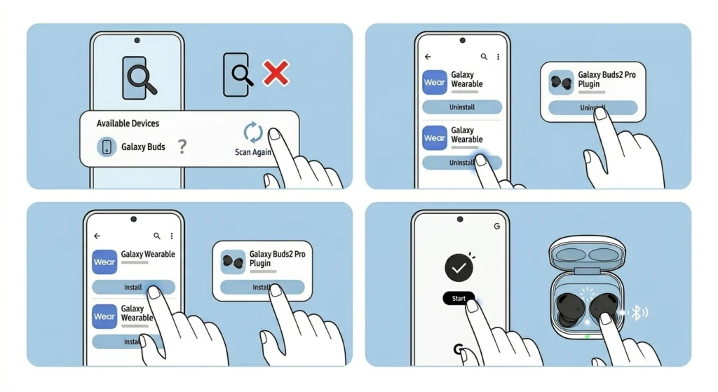 Galaxy Wearable App Shows ‘Device Not Found