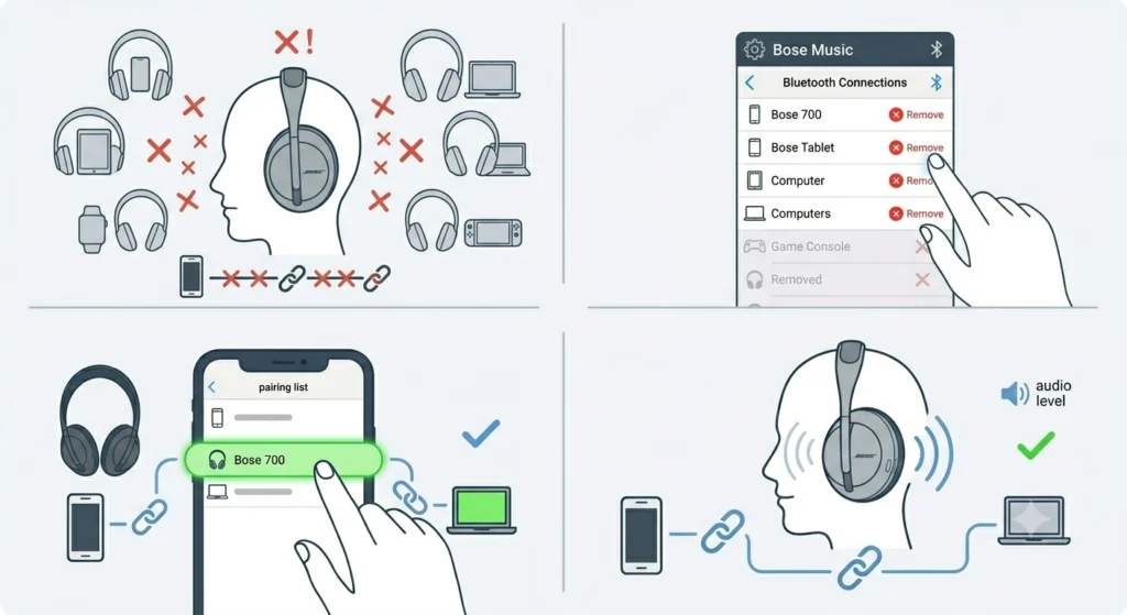 Headphones Behave Unpredictably After Multiple Pairings