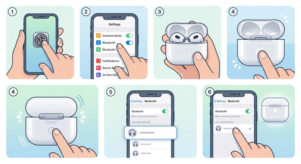 Manual Pairing via Bluetooth Settings
