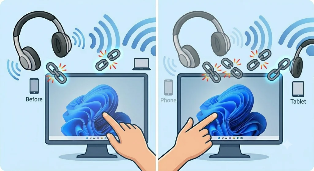 One Device Disappears After Connecting a Third