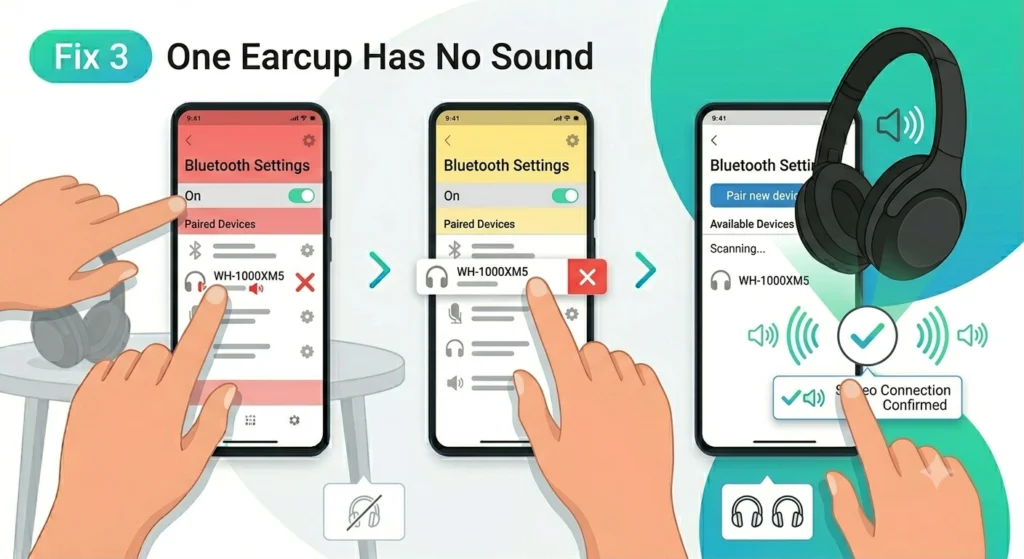 One Earcup Has No Sound