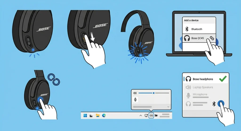 Pairing the Headphones Again After the Reset