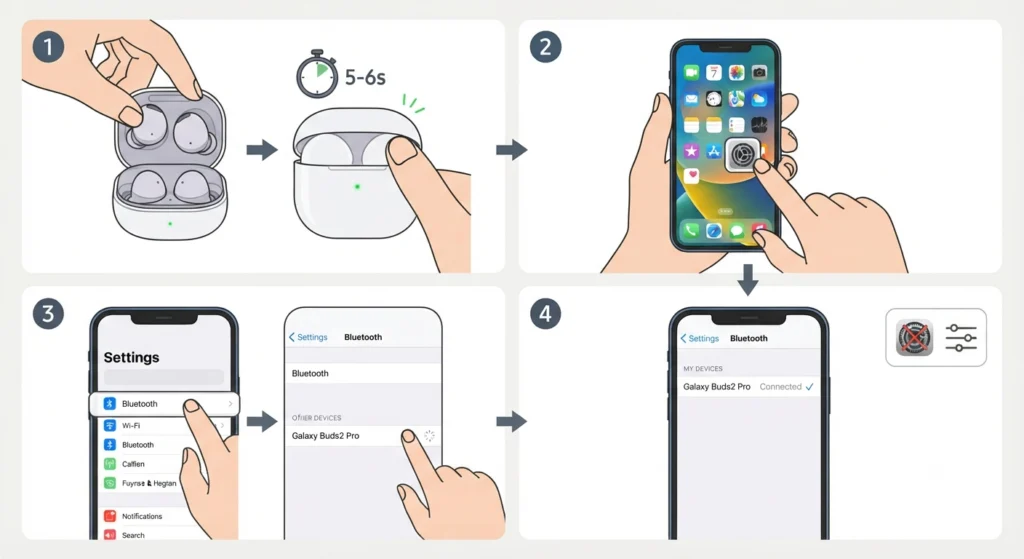 Pairing with an iPhone or iPad