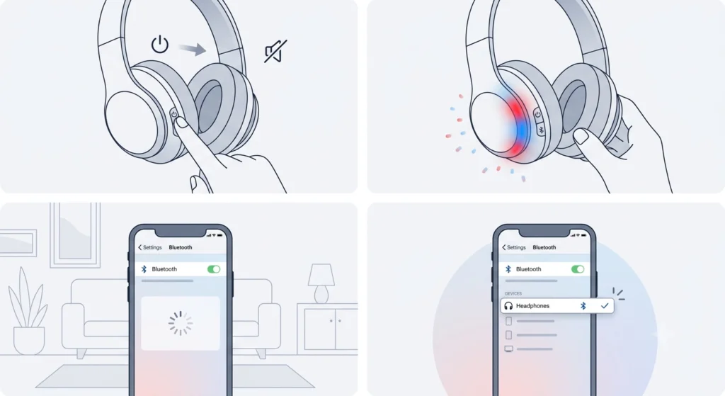 Put the Headphones Into Pairing Mode Correctly