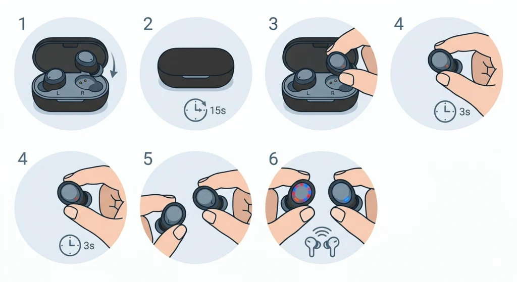 Re-Sync Both Earbuds to Each Other First