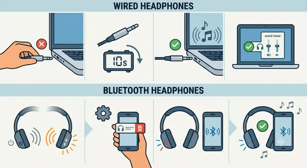 Reconnect or Re-Pair the Headphones