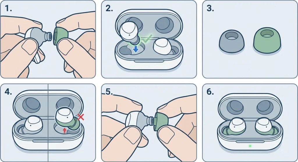 Remove and Check the Eartips