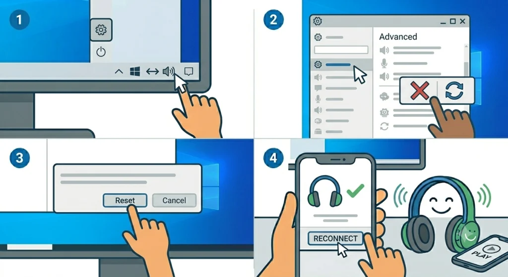 Reset the Windows Audio Settings