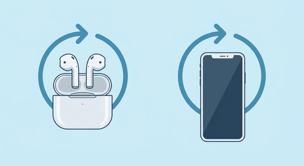 Restart Both the Earbuds and the Source Device