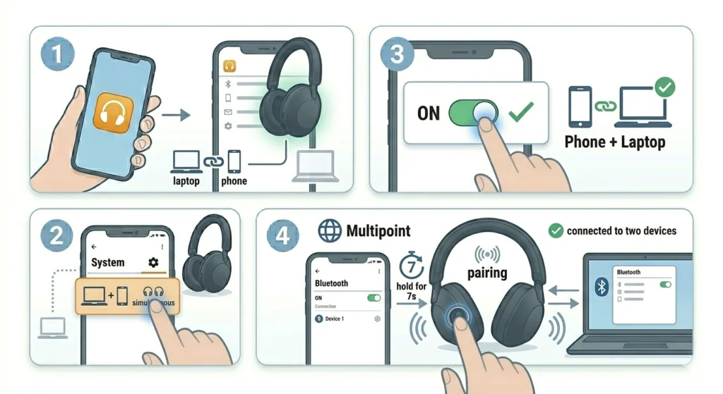 Setting Up Multipoint Bluetooth Connection