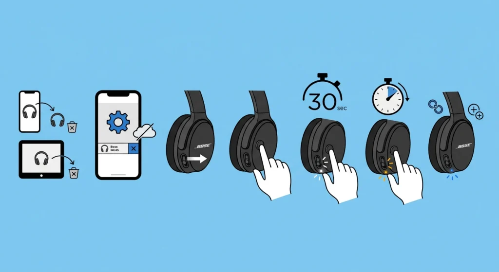 Step-by-Step Guide to Factory Reset the Bose QuietComfort 45