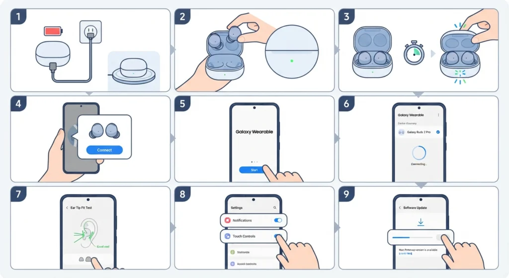 Step-by-Step Guide to Setting Up Galaxy Buds 2 Pro