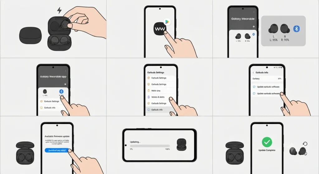 Steps to Update Galaxy Buds 2 Pro Firmware via Galaxy Wearable App