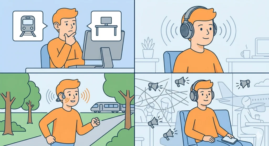 Switch to Open-Back or Bone Conduction Headphones