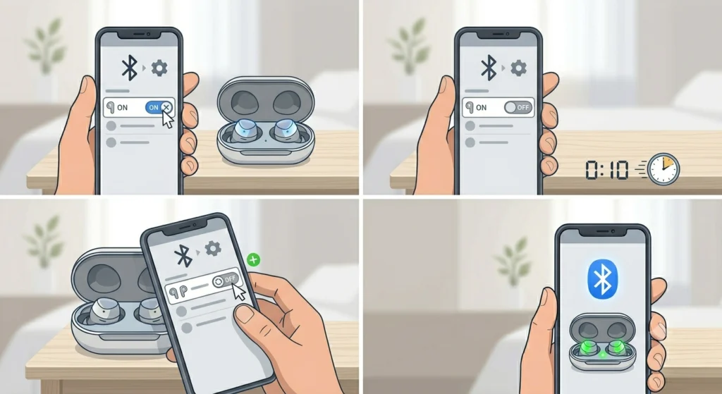 Turn Bluetooth Off and Back On