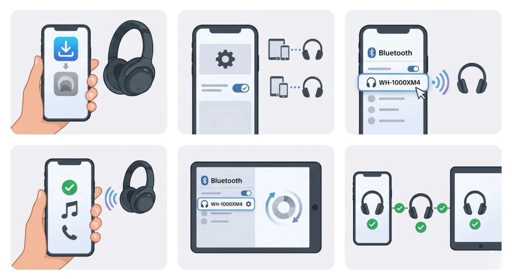 Turn On Multipoint and Pair Two Devices