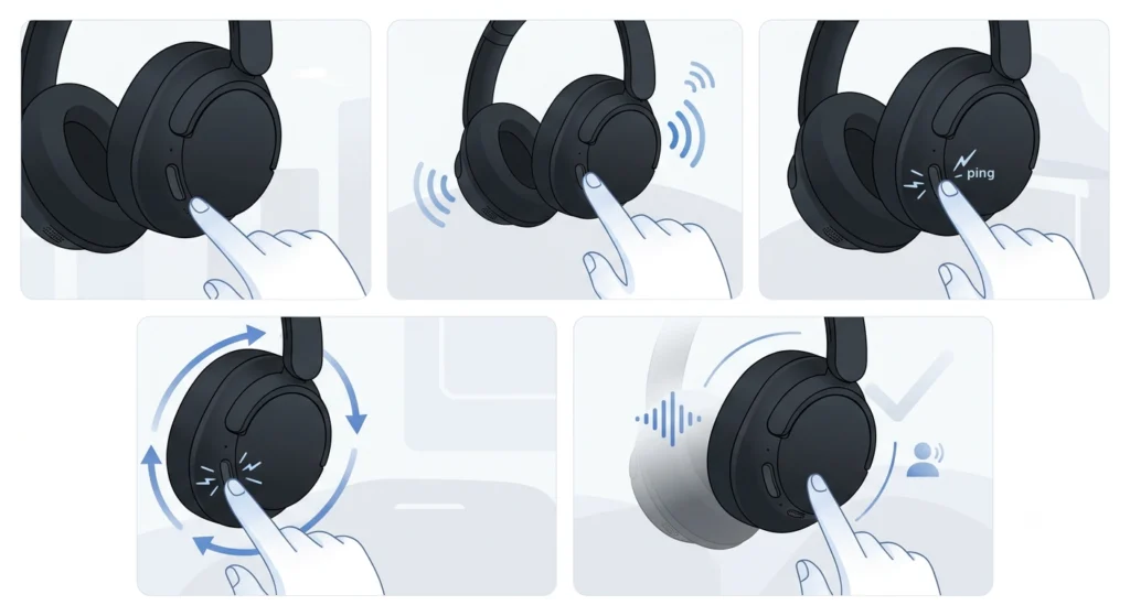 Turn On Noise Cancelling Using the NC_AMB Button