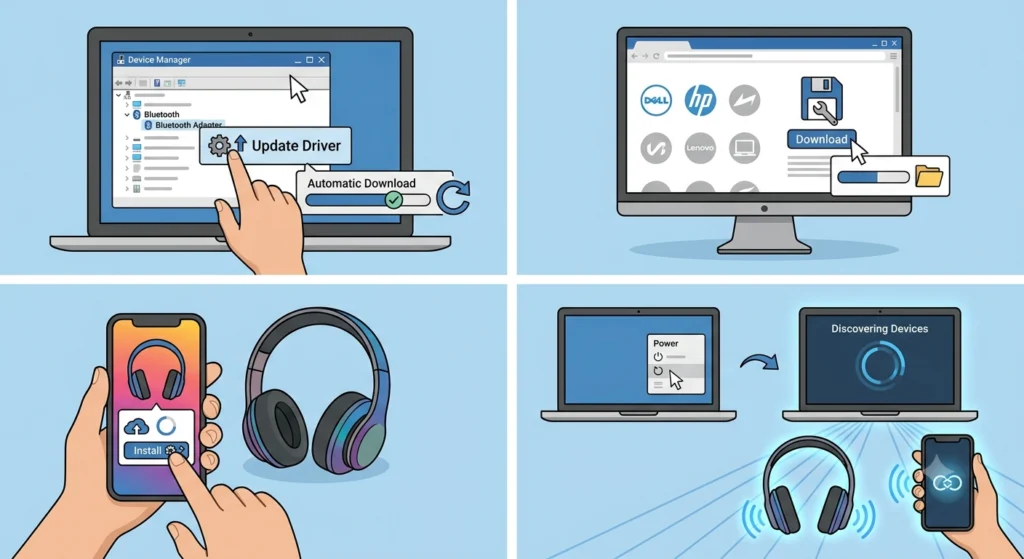 Update Bluetooth Drivers or Firmware