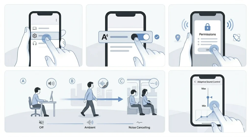 Use Adaptive Sound Control for Automatic Adjustments