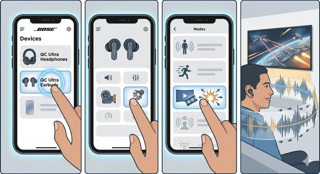 Use Cinema Mode for Movies and Video Content