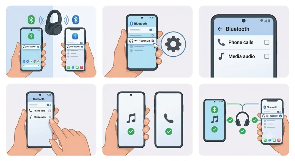 Use Multipoint Between an Android Phone and an iPhone