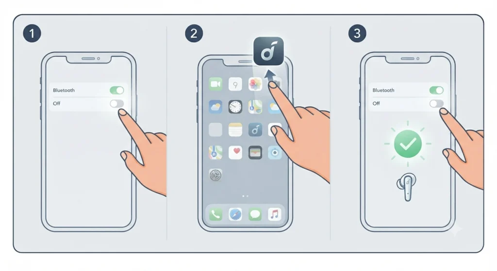 App Cannot Find the Earbuds