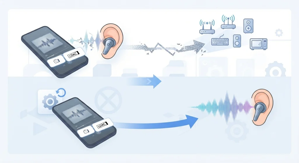 Audio Drops or Stutters After Enabling LDAC
