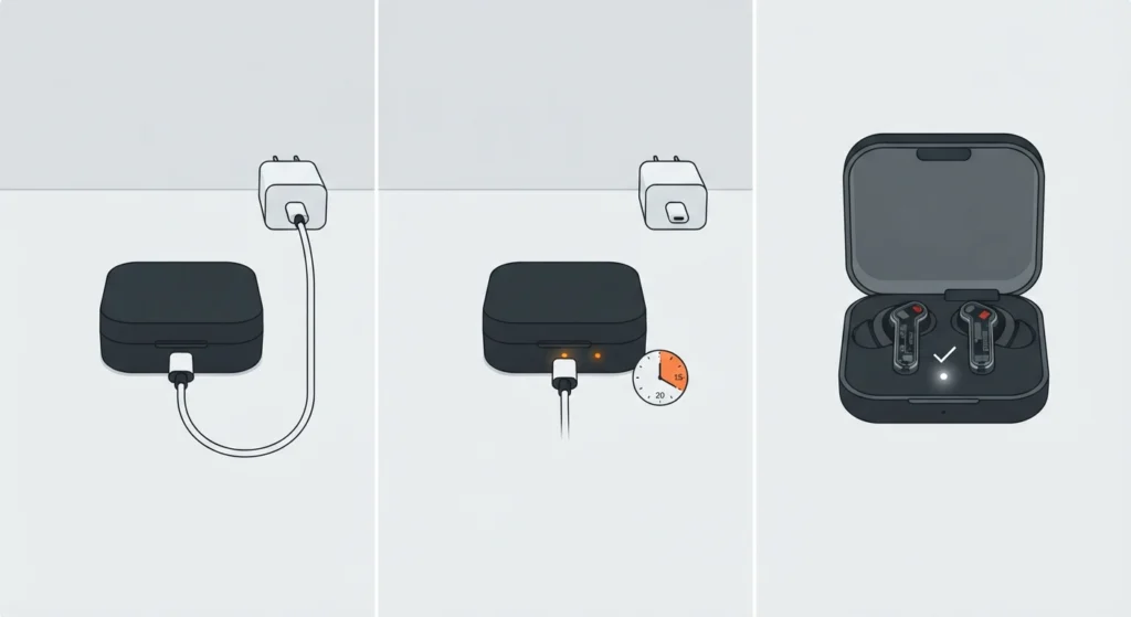 Charge the Case and Earbuds Before First Use