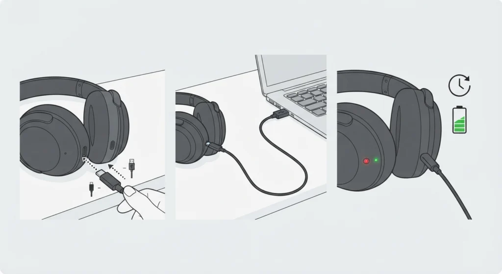 Charge the Headphones Before First Use