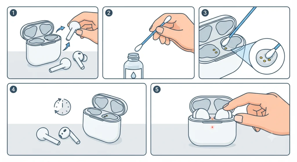 Clean the Charging Contacts