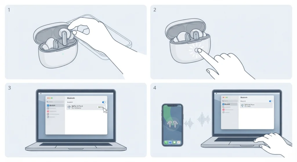 Connecting the Air Pro 4 to a Second Apple Device