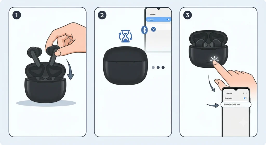 Earbuds Do Not Appear in the Bluetooth List