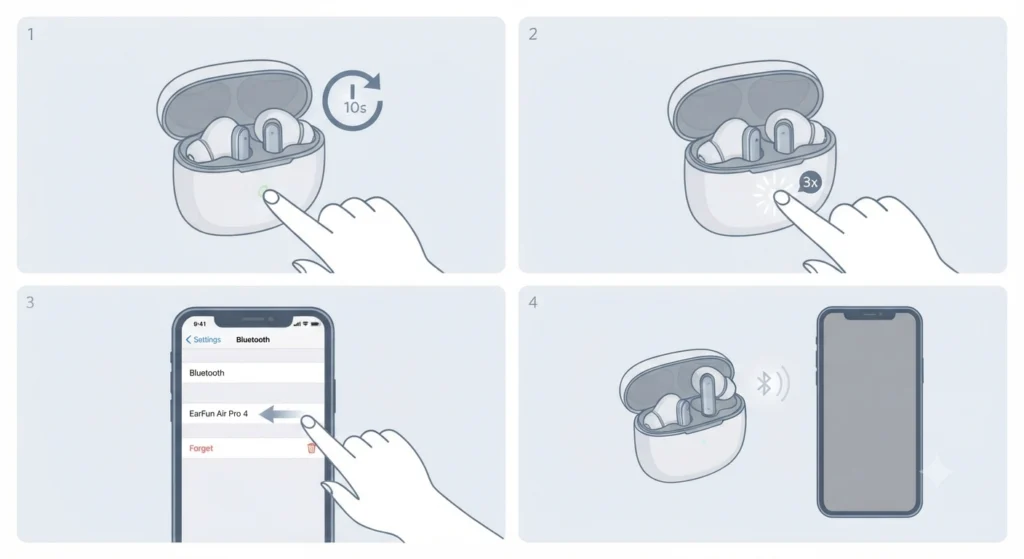 Earbuds Won’t Pair After Repeated Attempts