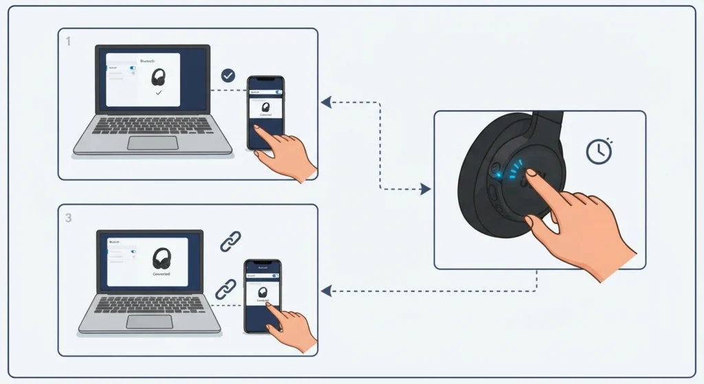 Headphones Only Connect to One Device