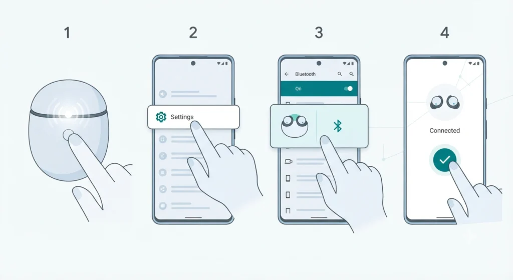 Manual Pairing Method (If Fast Pair Does Not Trigger)