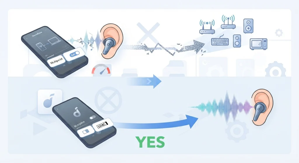 Multipoint Connection Blocks LDAC