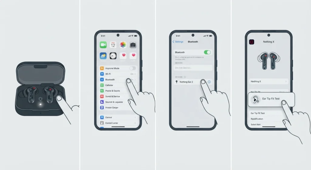 Pair the Nothing Ear 2 on iPhone