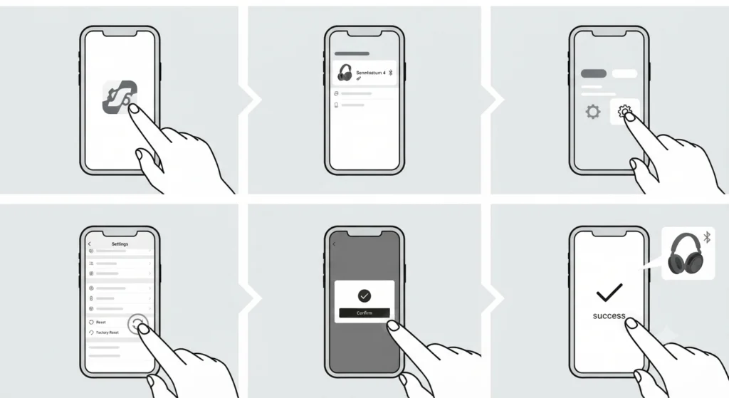 Reset Through the Sennheiser Smart Control App